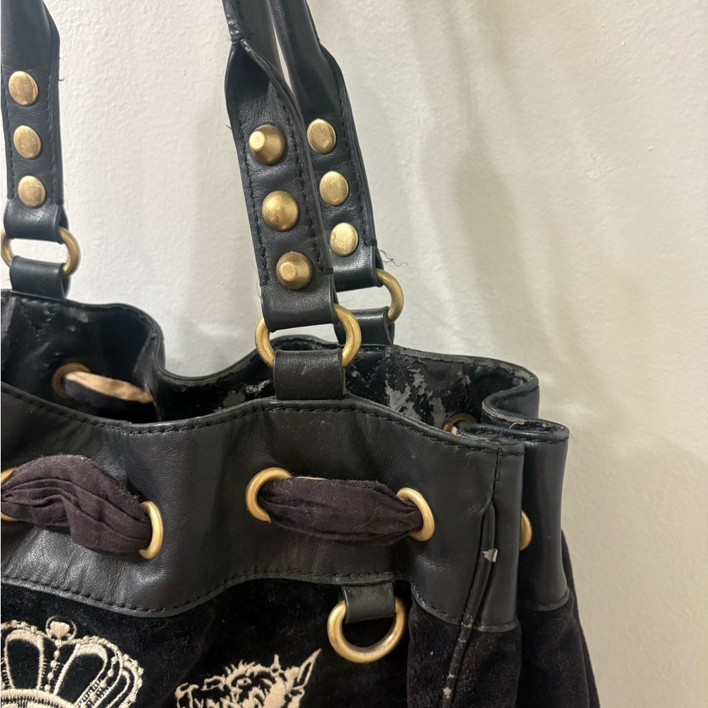 Vintage Juicy Couture Scottie Velvet Shoulder Bag - Picture 2 of 8